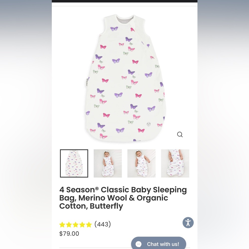 Woolino sleep sack 0-6 months